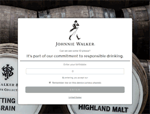 Tablet Screenshot of johnniewalker.com